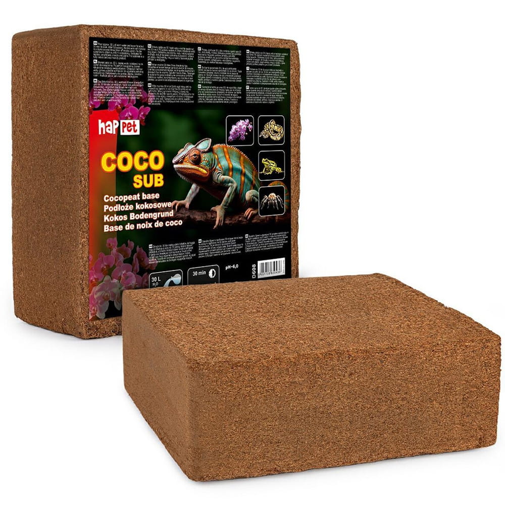 Happet Podłoże kokosowe do terrarium - torf 5kg / 36L